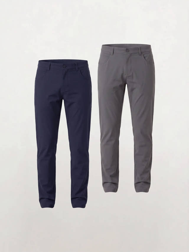 Chino super elasticizzato Bonflex™ – Vestibilità slim atletica — Confezione da 2