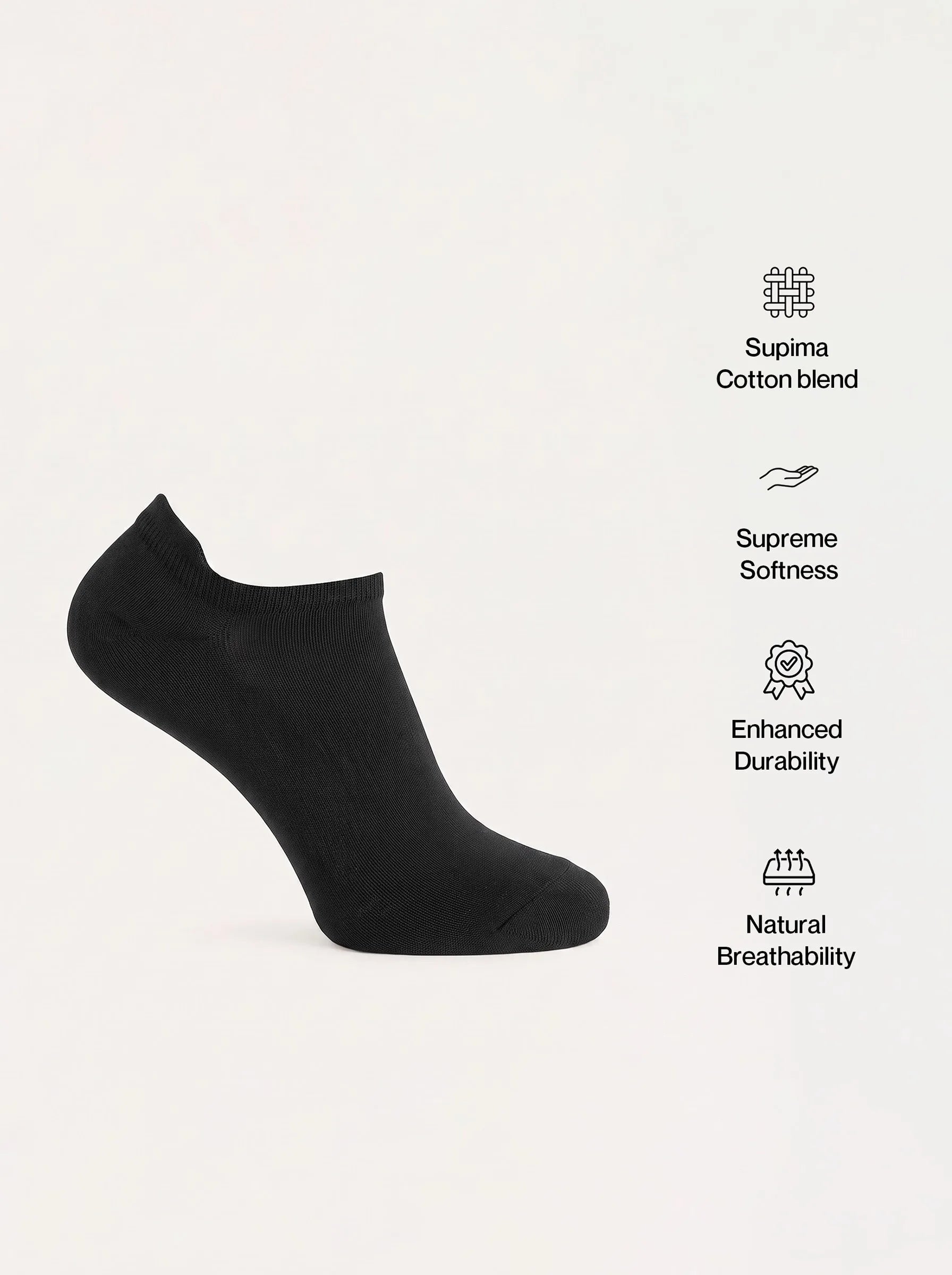 Knöchelsocken aus Supima®-Baumwolle — 3er-Pack