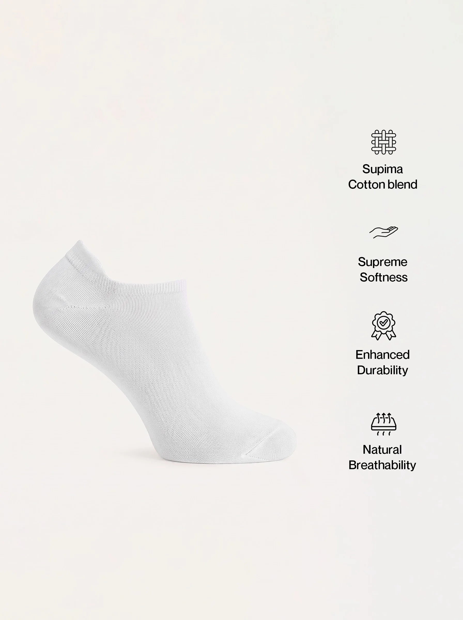 Knöchelsocken aus Supima®-Baumwolle — 3er-Pack