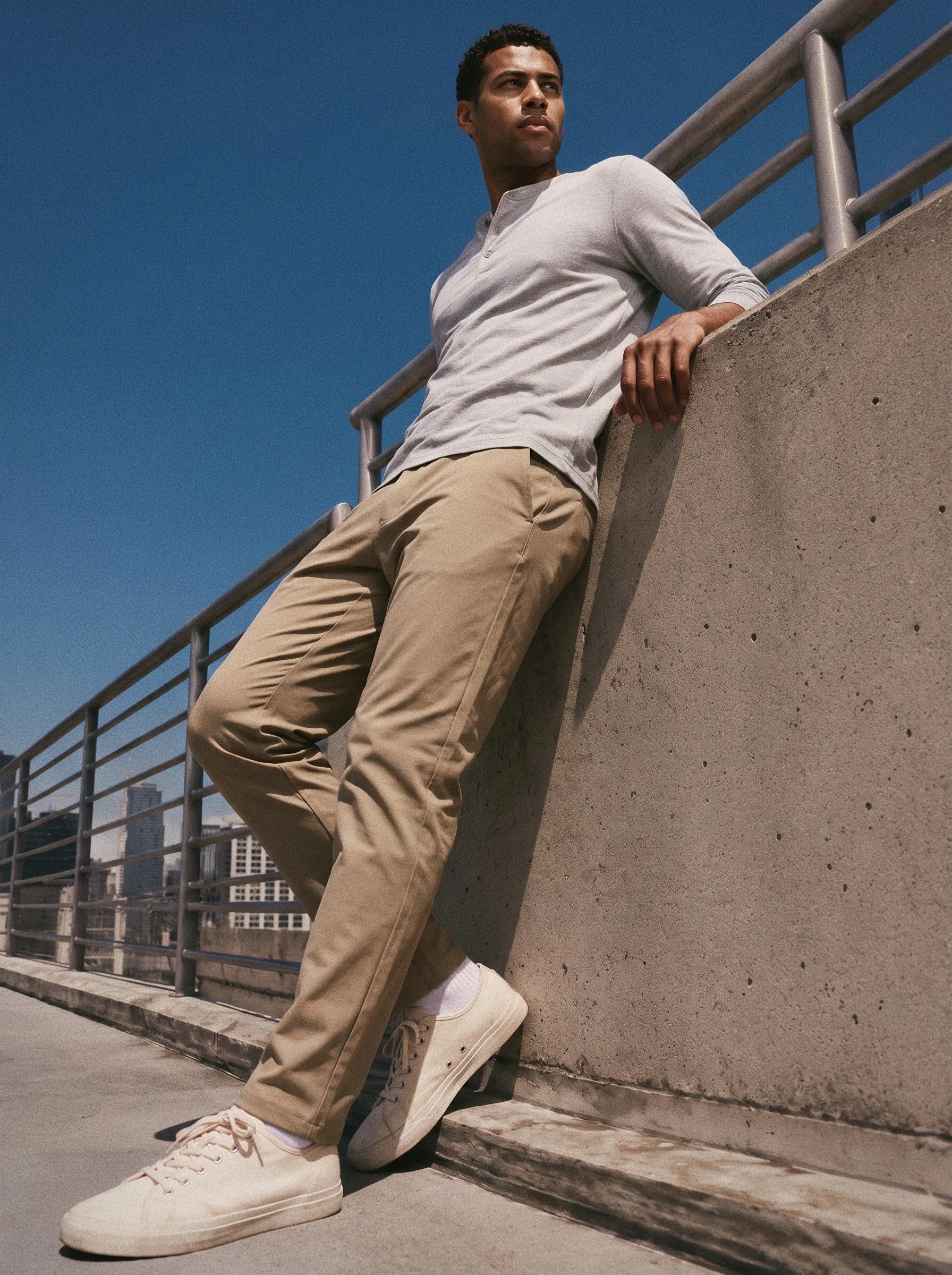 Pantalón chino elástico Bonflex™ - Corte clásico