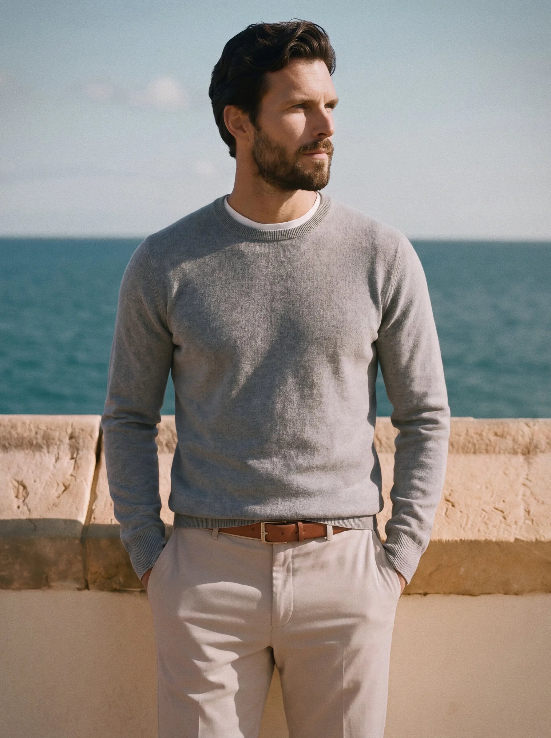 Mongolian Cashmere Crew Sweater