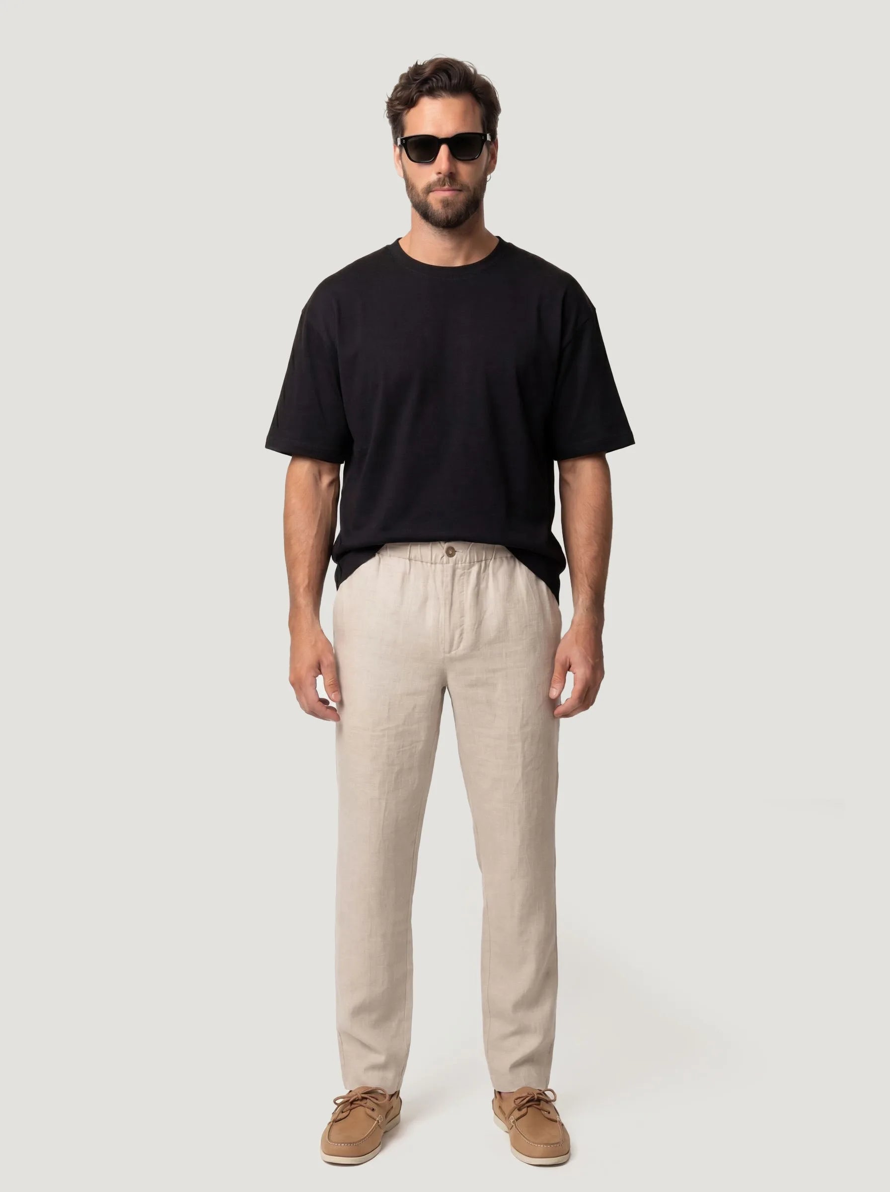 Pantalon habillé en 100 % lin européen