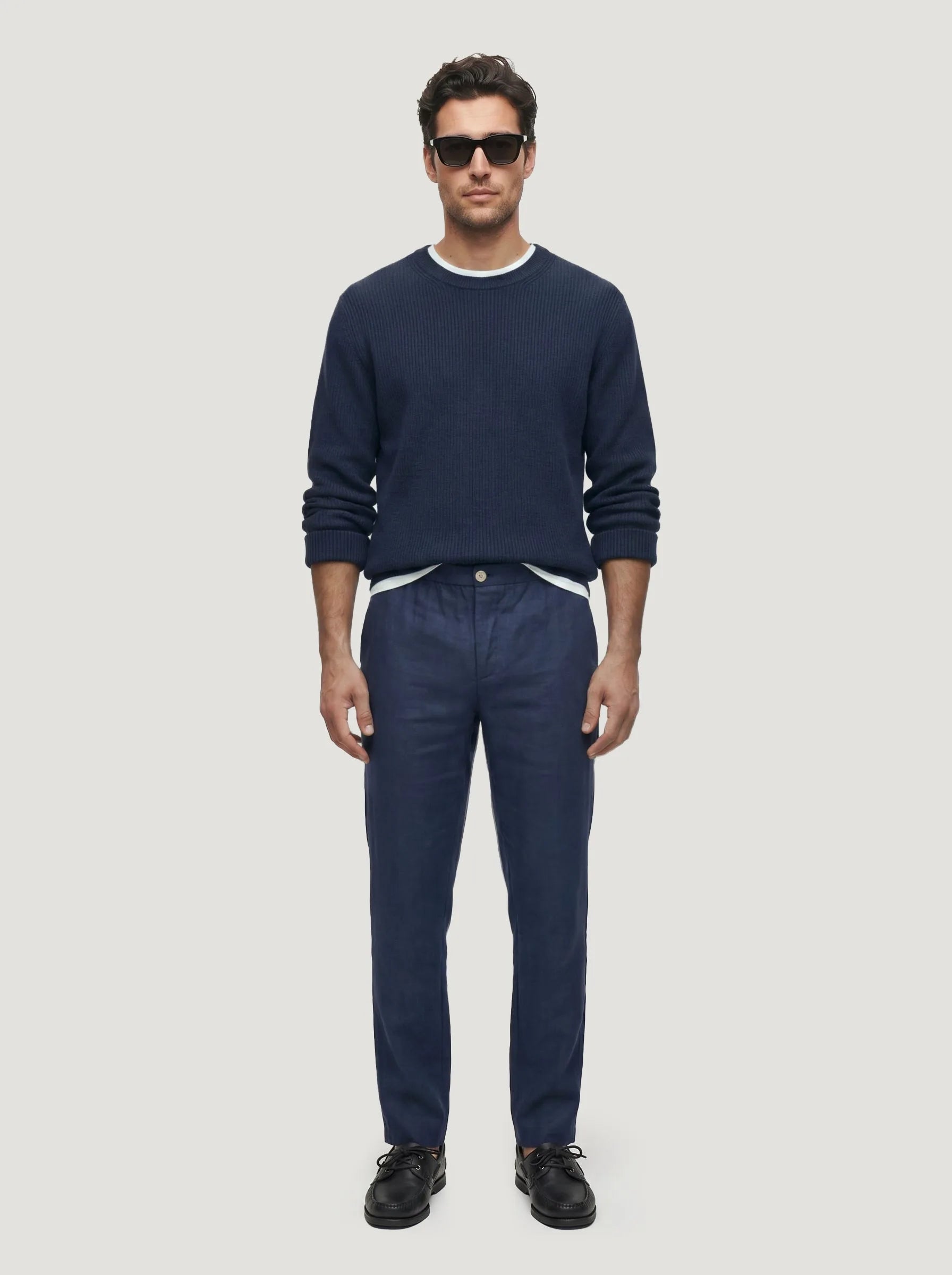 Pantalon habillé en 100 % lin européen