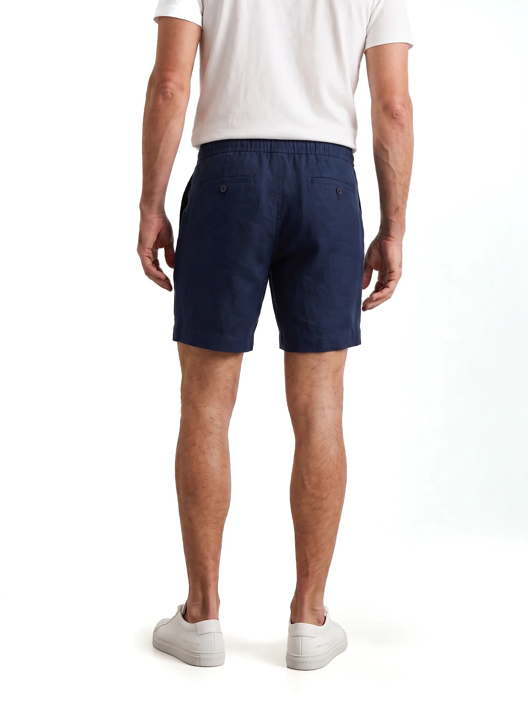 Pantalones cortos de vestir de 100 % lino europeo