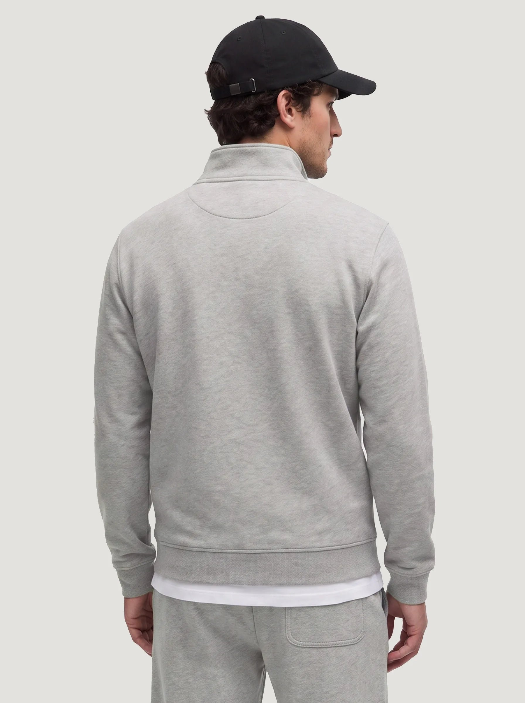 Pull demi-zip en coton biologique