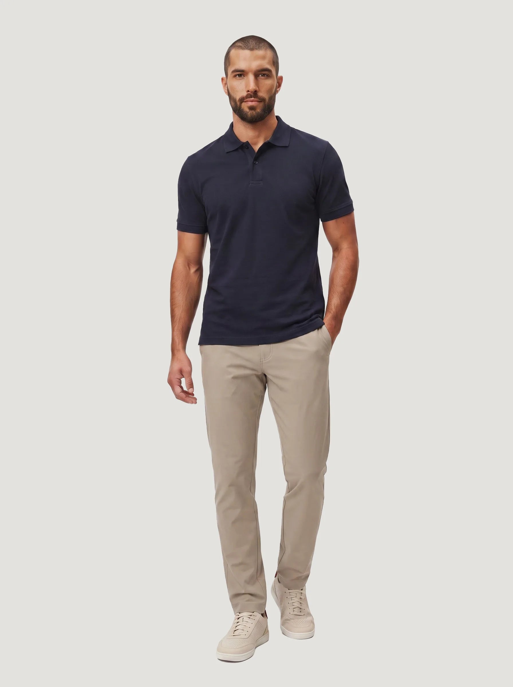 Polo de piqué de algodón orgánico