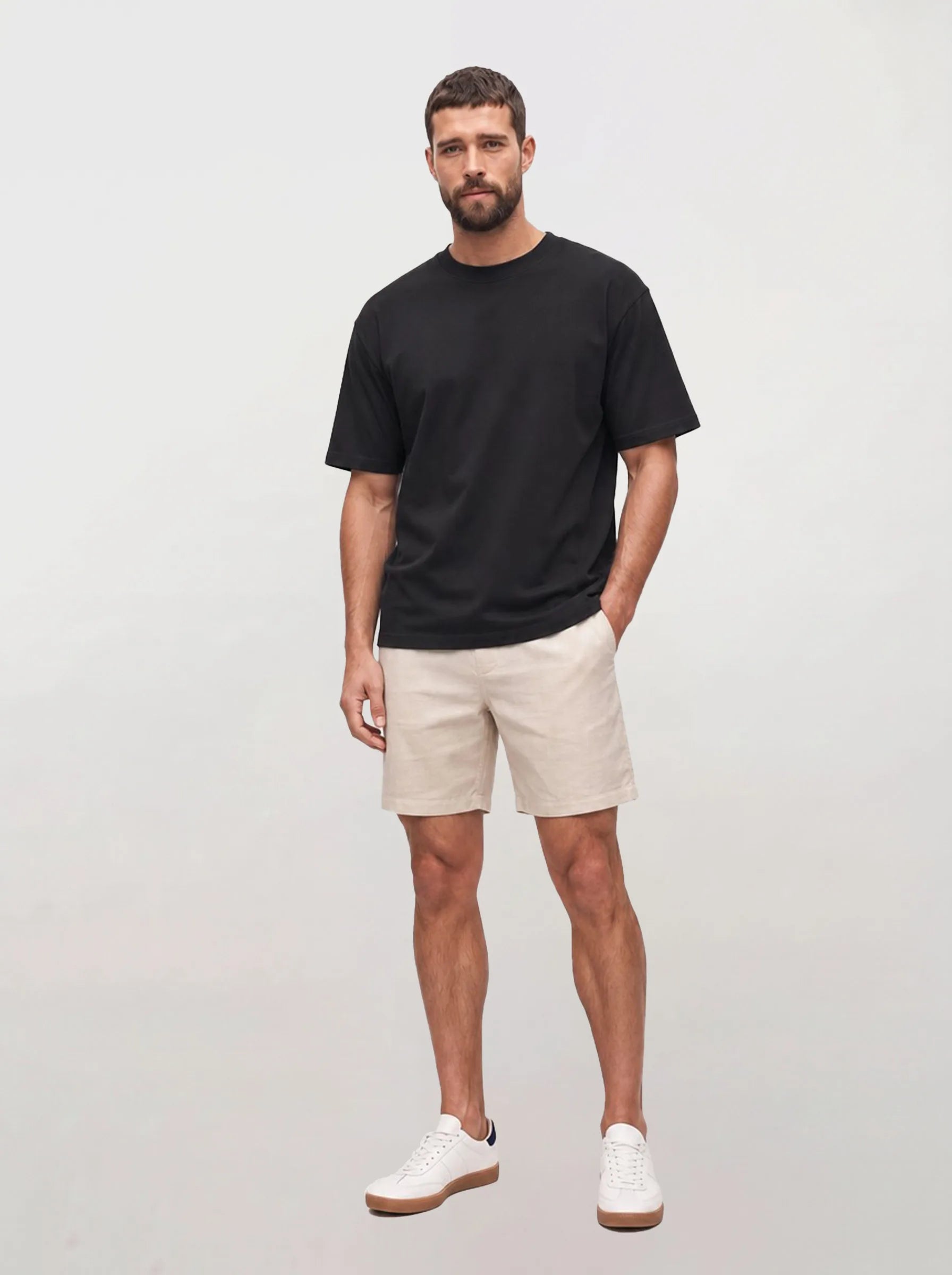 Schweres Rundhals-T-Shirt aus 100 % Bio-Baumwolle