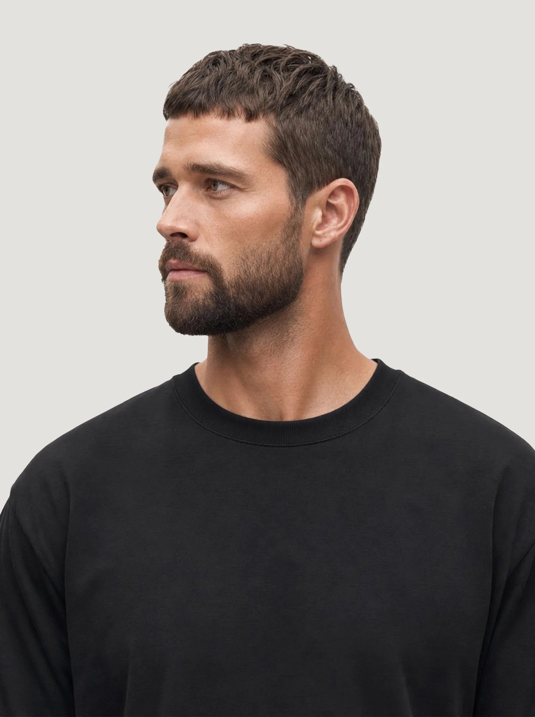 Schweres Rundhals-T-Shirt aus 100 % Bio-Baumwolle