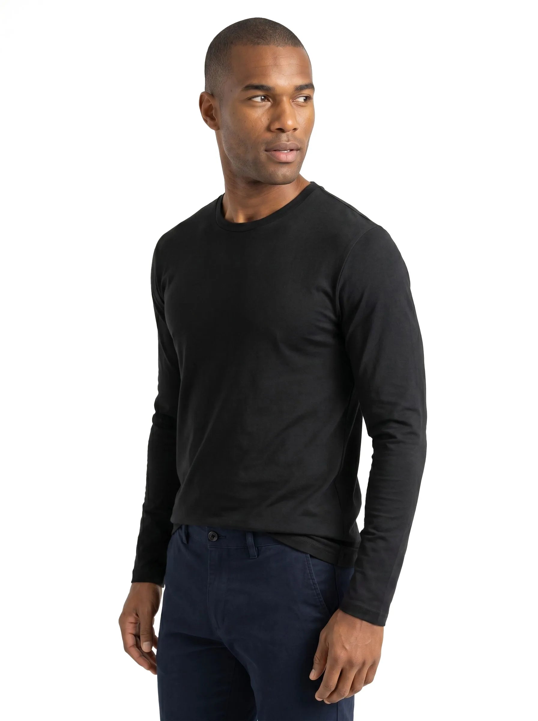 100% Organic Cotton Classic Long Sleeve Crew