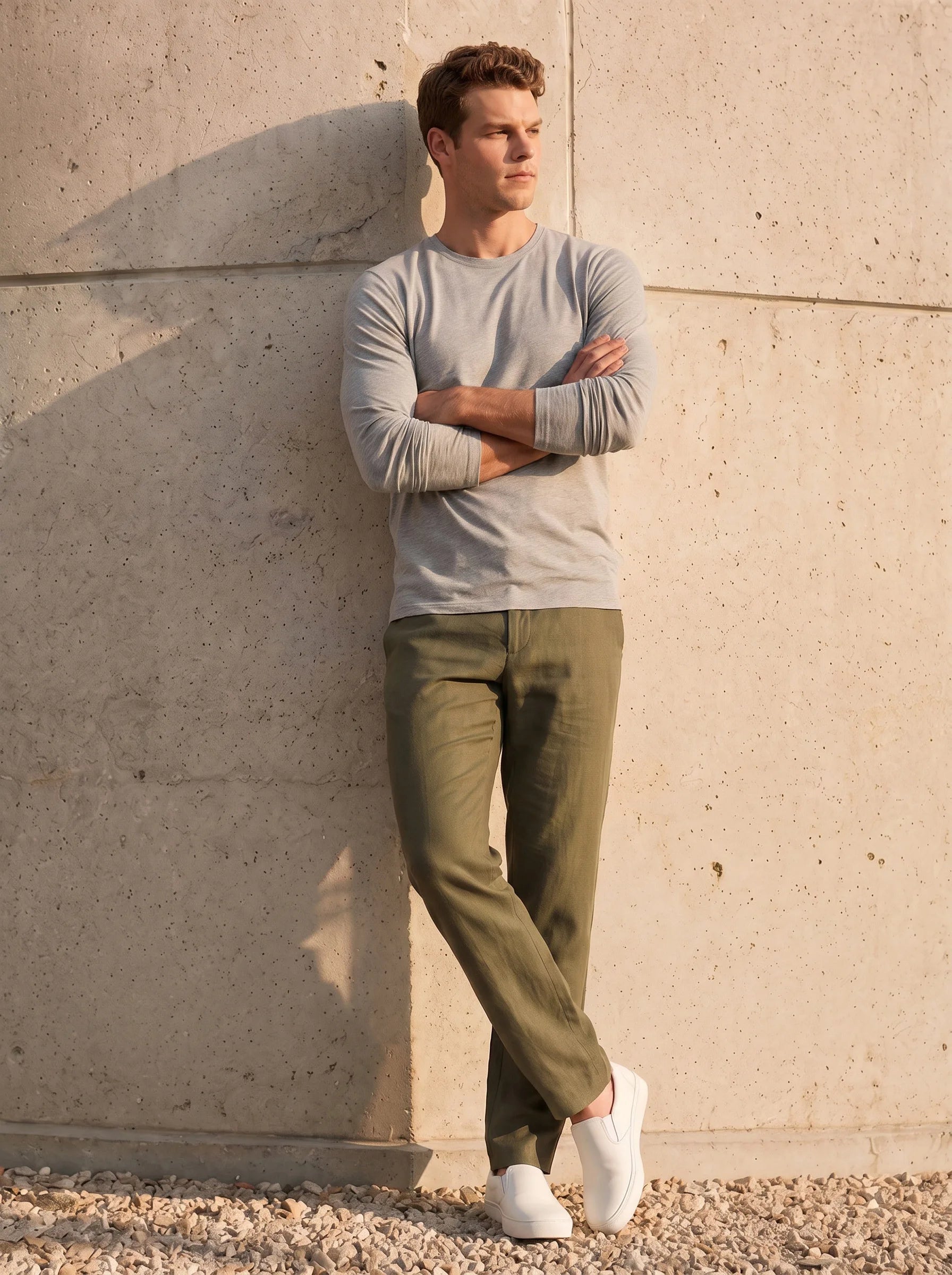 100% Organic Cotton Classic Long Sleeve Crew