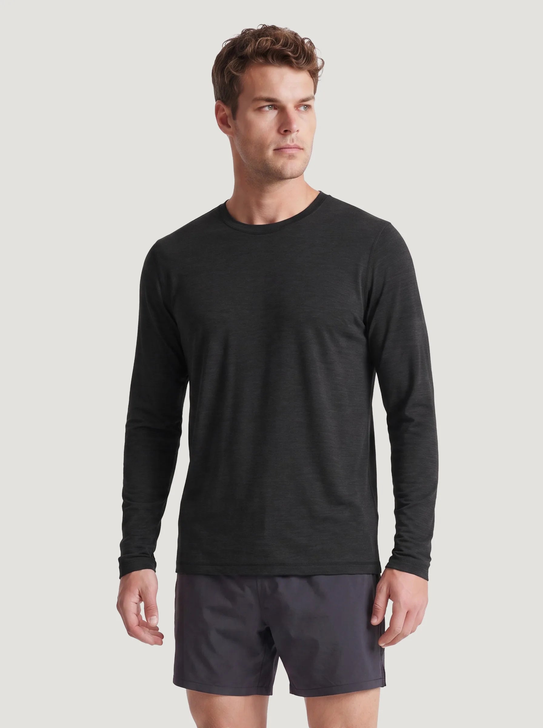 Camiseta de manga larga y cuello redondo FlowBlend™ Active