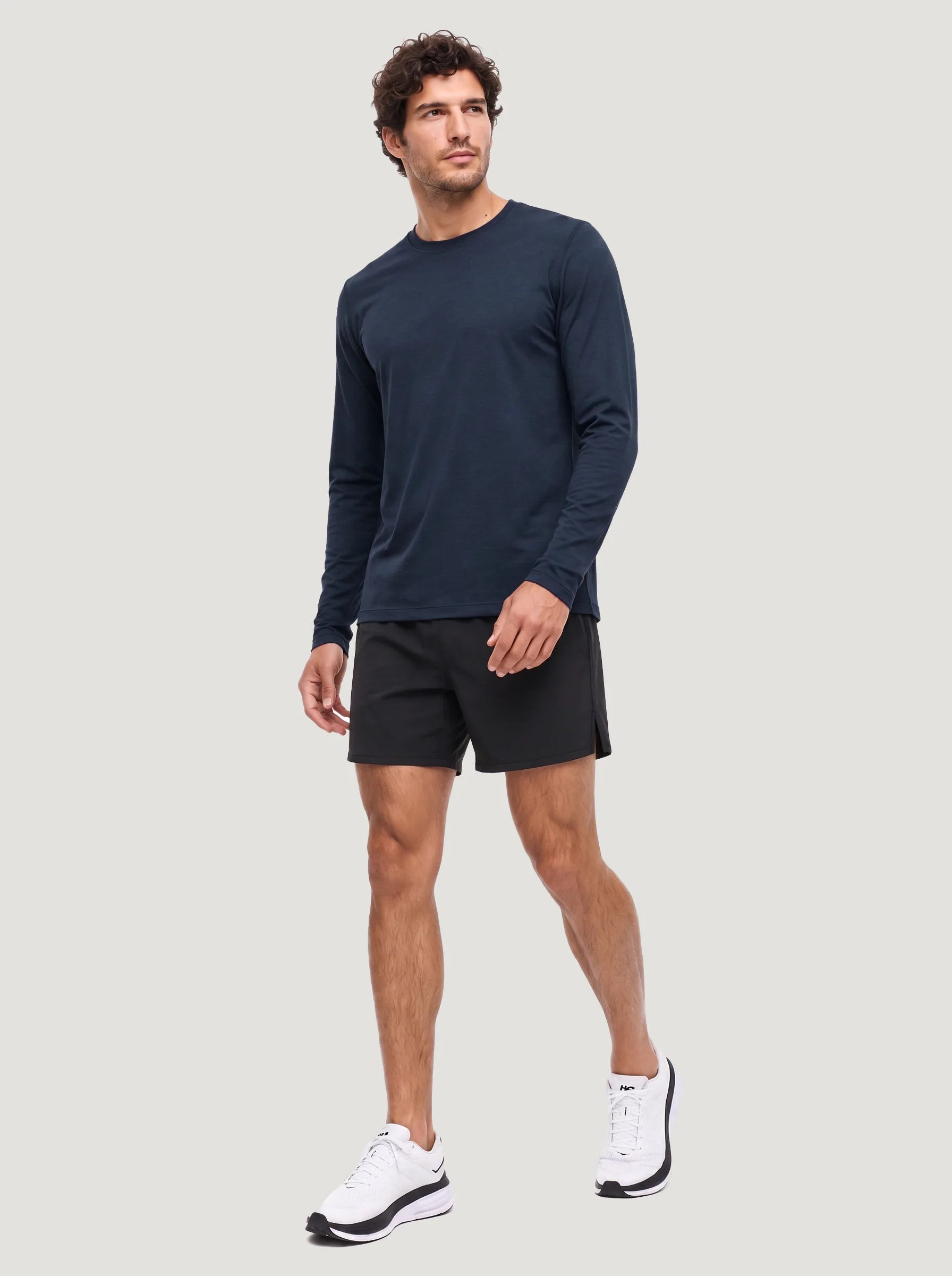 Camiseta de manga larga y cuello redondo FlowBlend™ Active