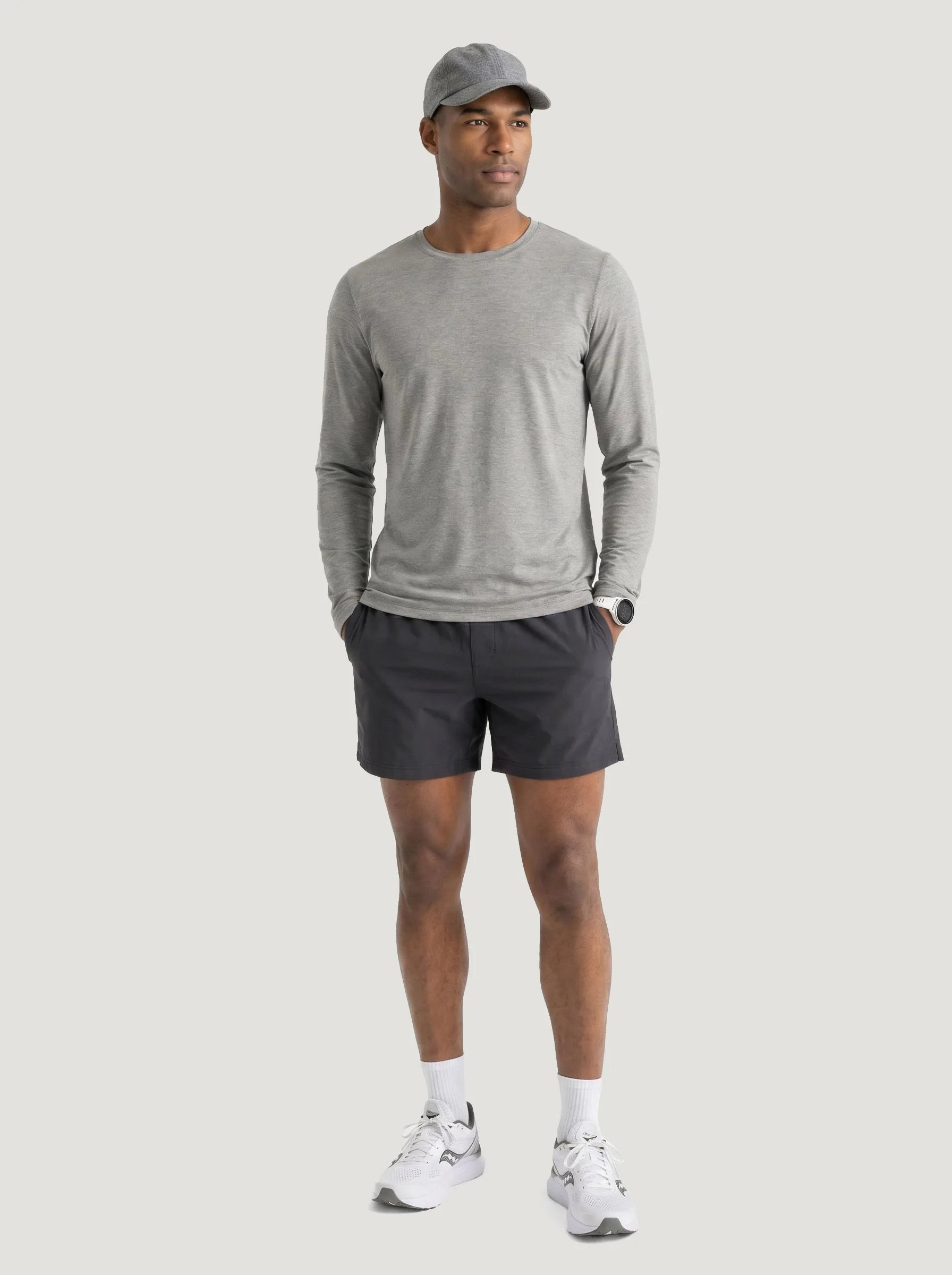 Camiseta de manga larga y cuello redondo AirPace™ Performance