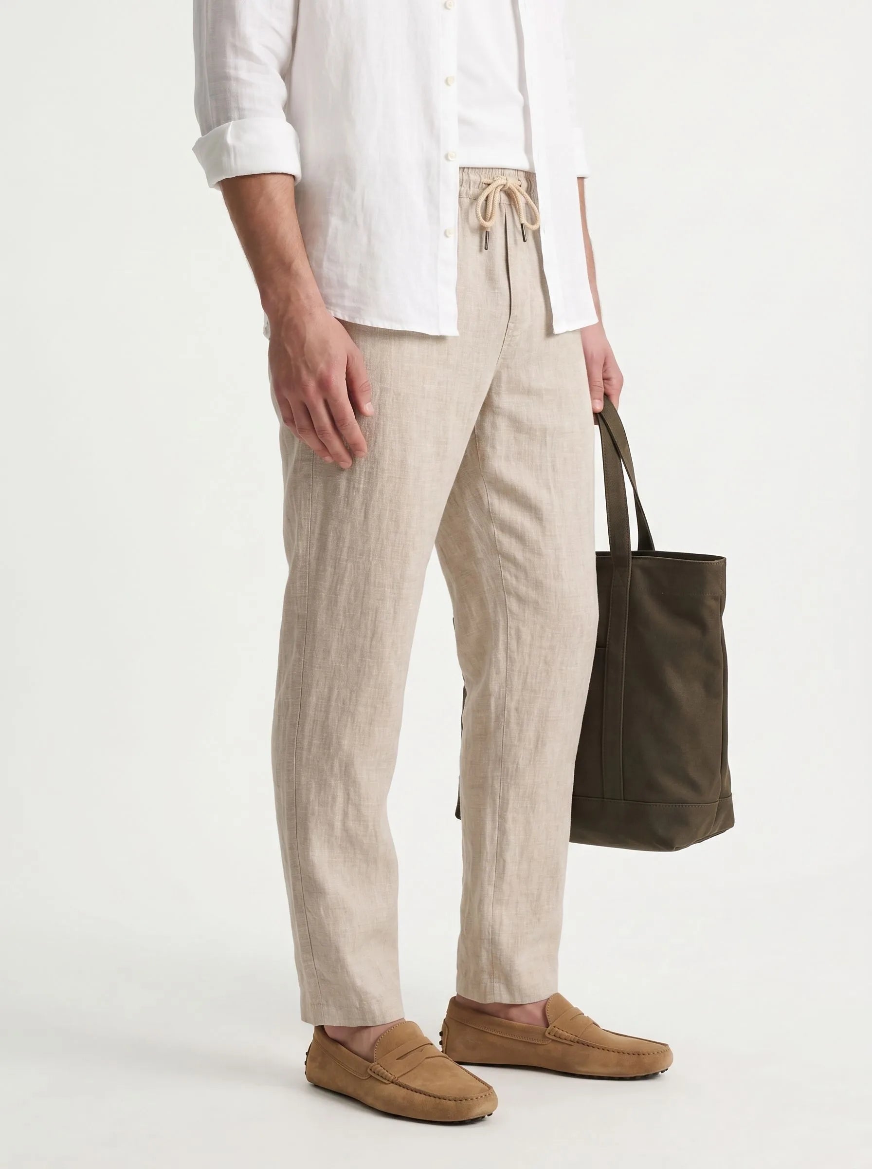 Pantaloni casual 100% lino europeo