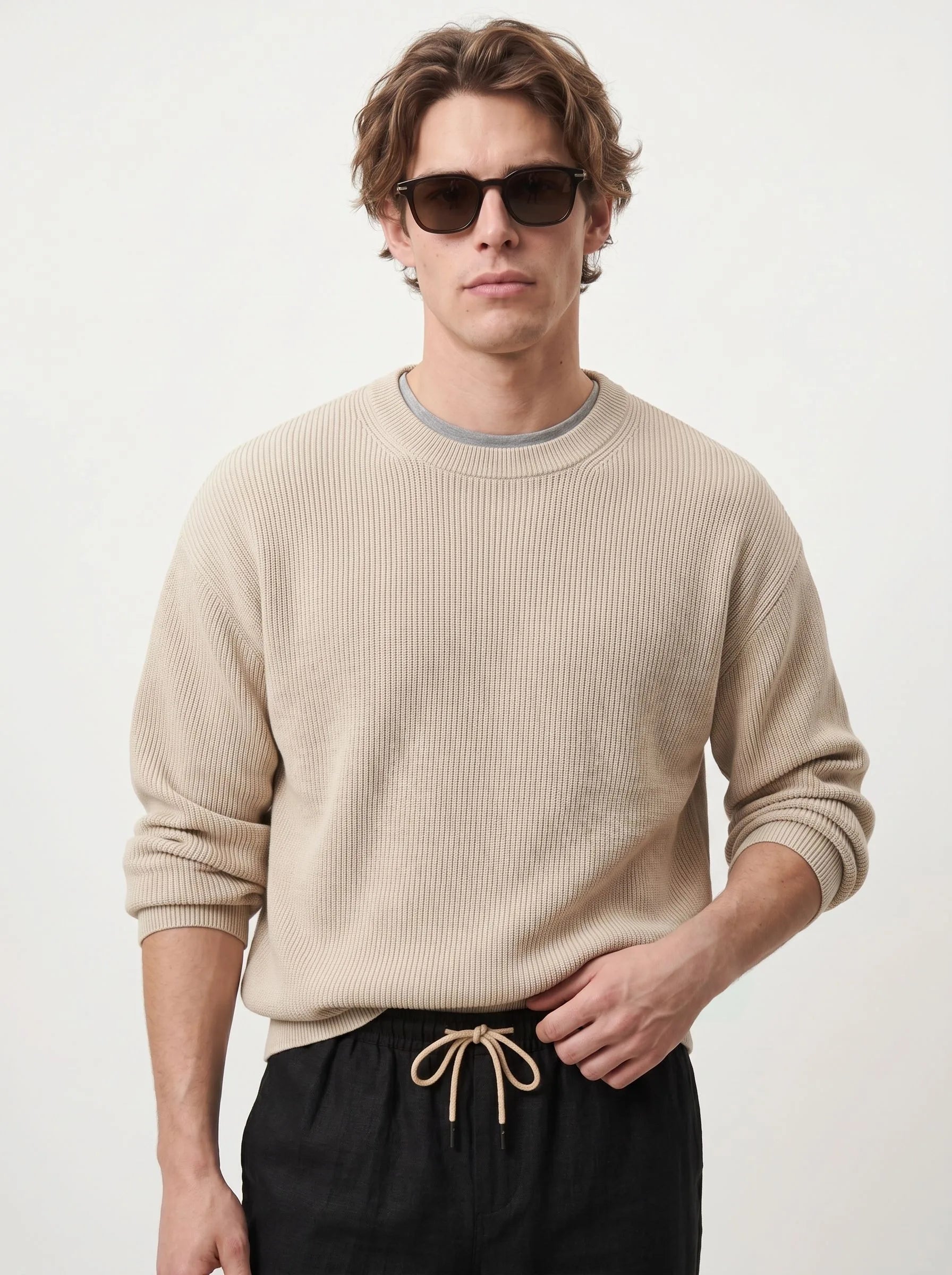 Pantalones informales de lino europeo 100% — Pack de 2