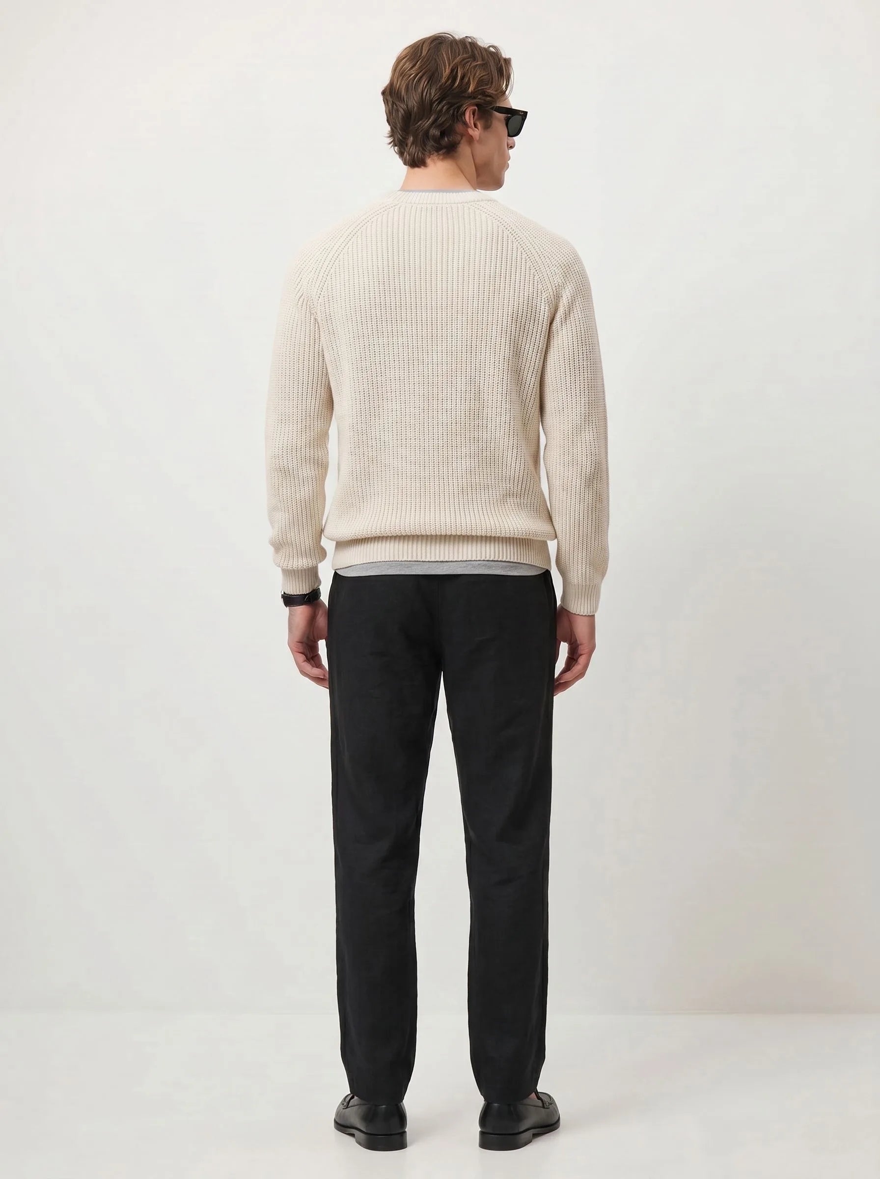 Pantalon décontracté 100 % lin européen