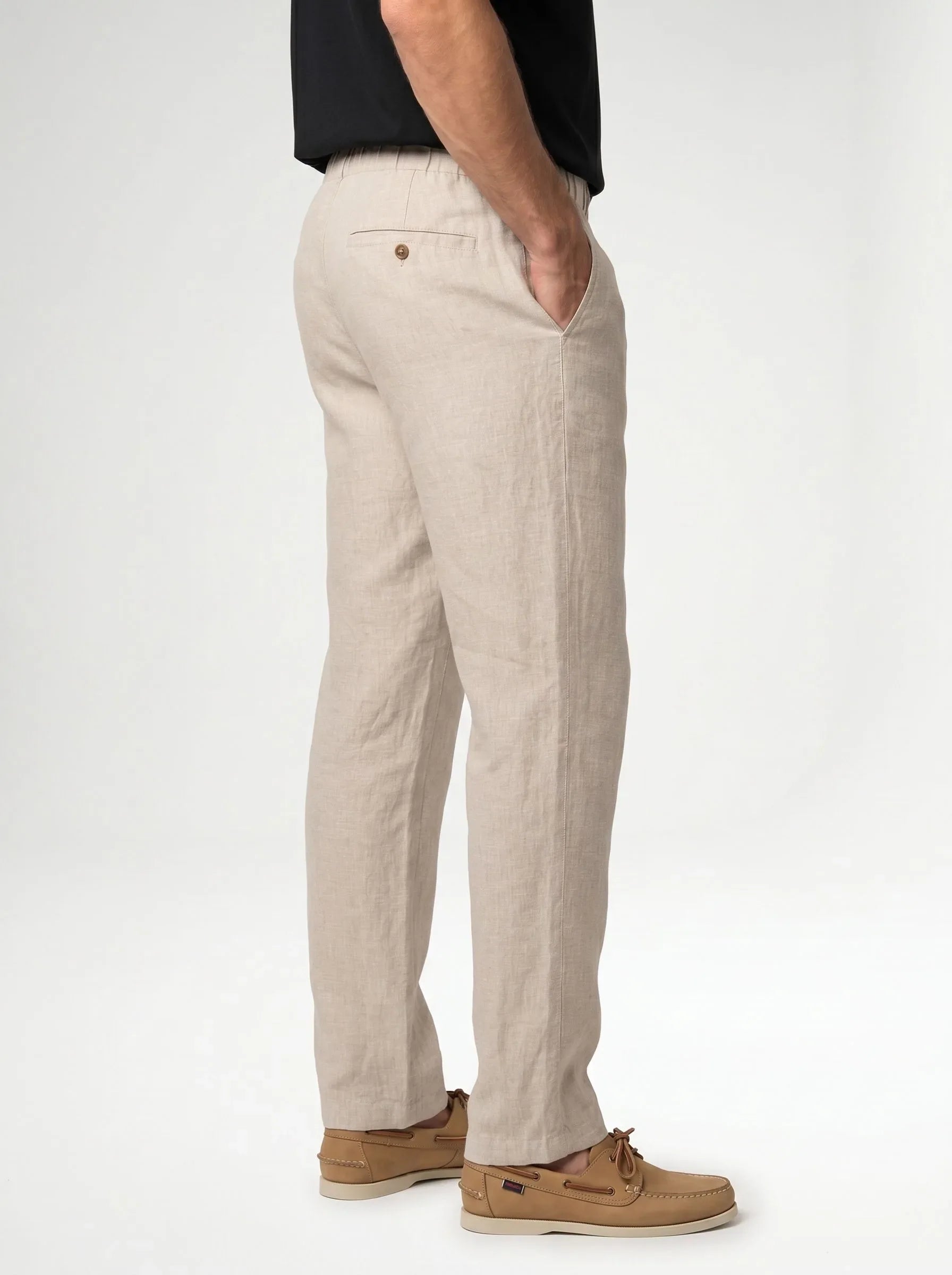 Pantaloni eleganti 100% lino europeo — 2-Pack