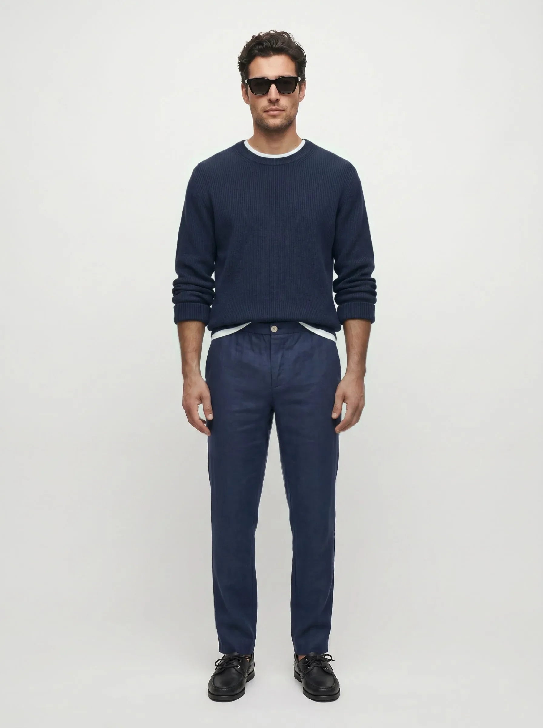 Pantaloni eleganti 100% lino europeo — 2-Pack