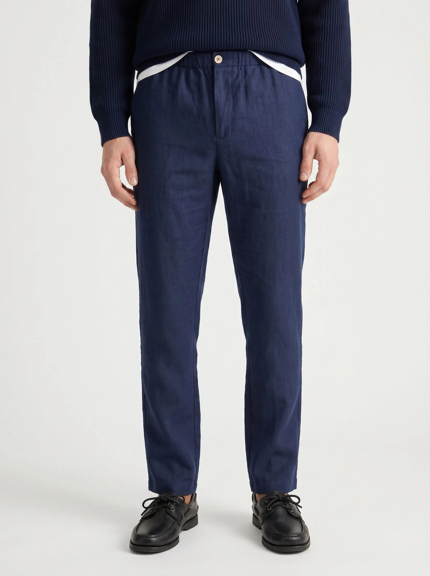 Elegante Hose aus 100 % europäischem Leinen