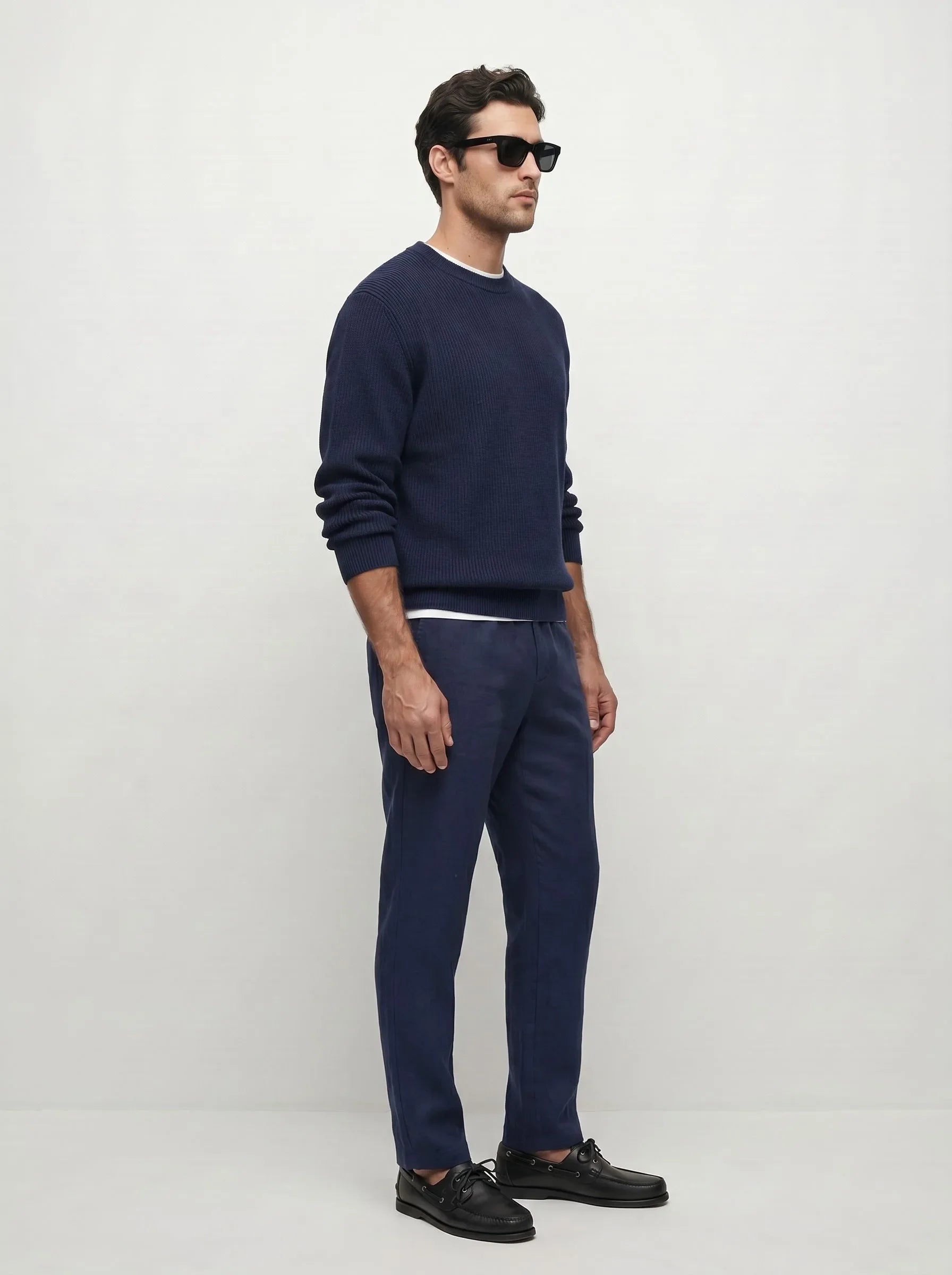 Pantaloni eleganti 100% lino europeo — 2-Pack
