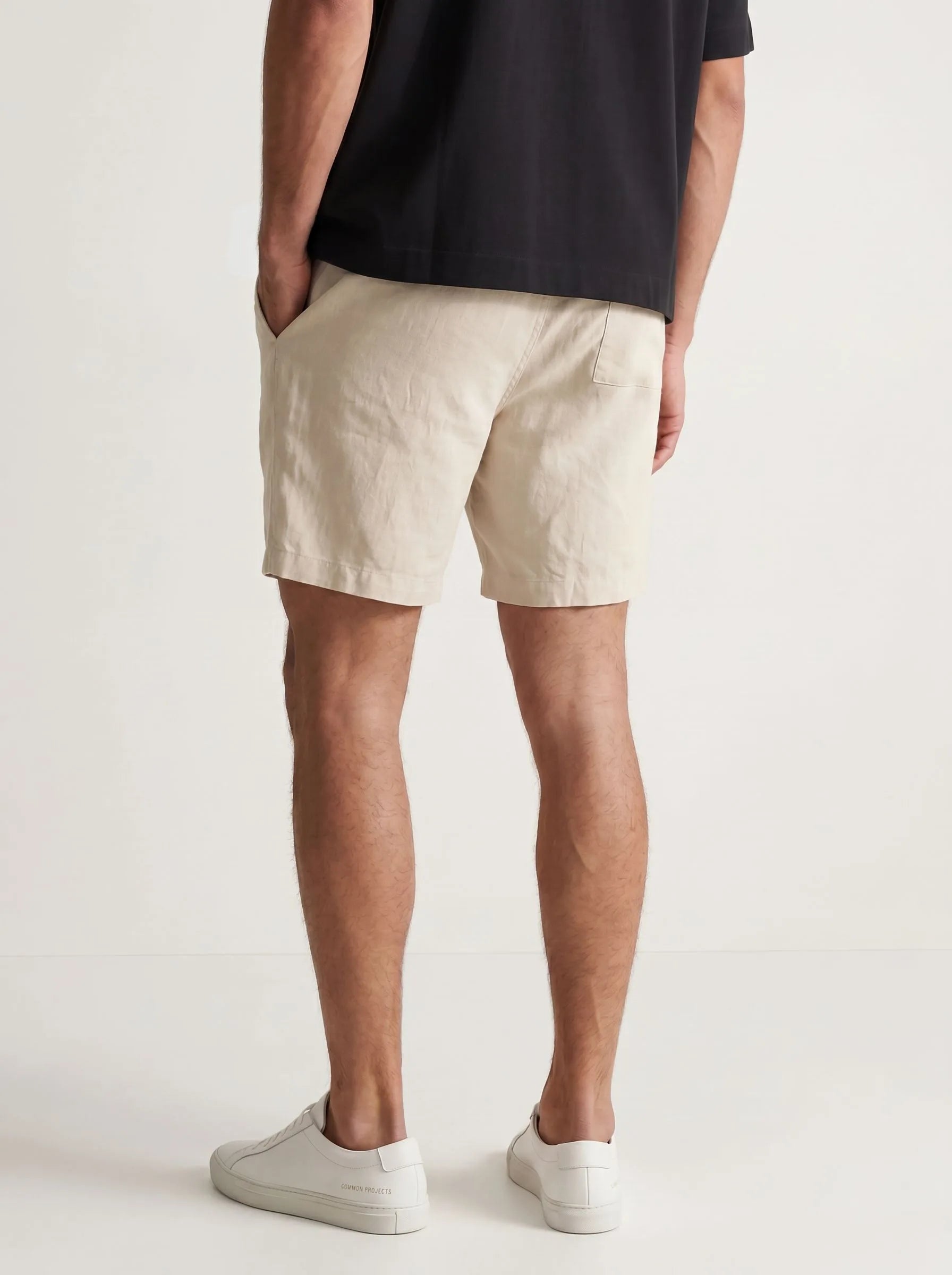 100% European Linen Drawstring Shorts