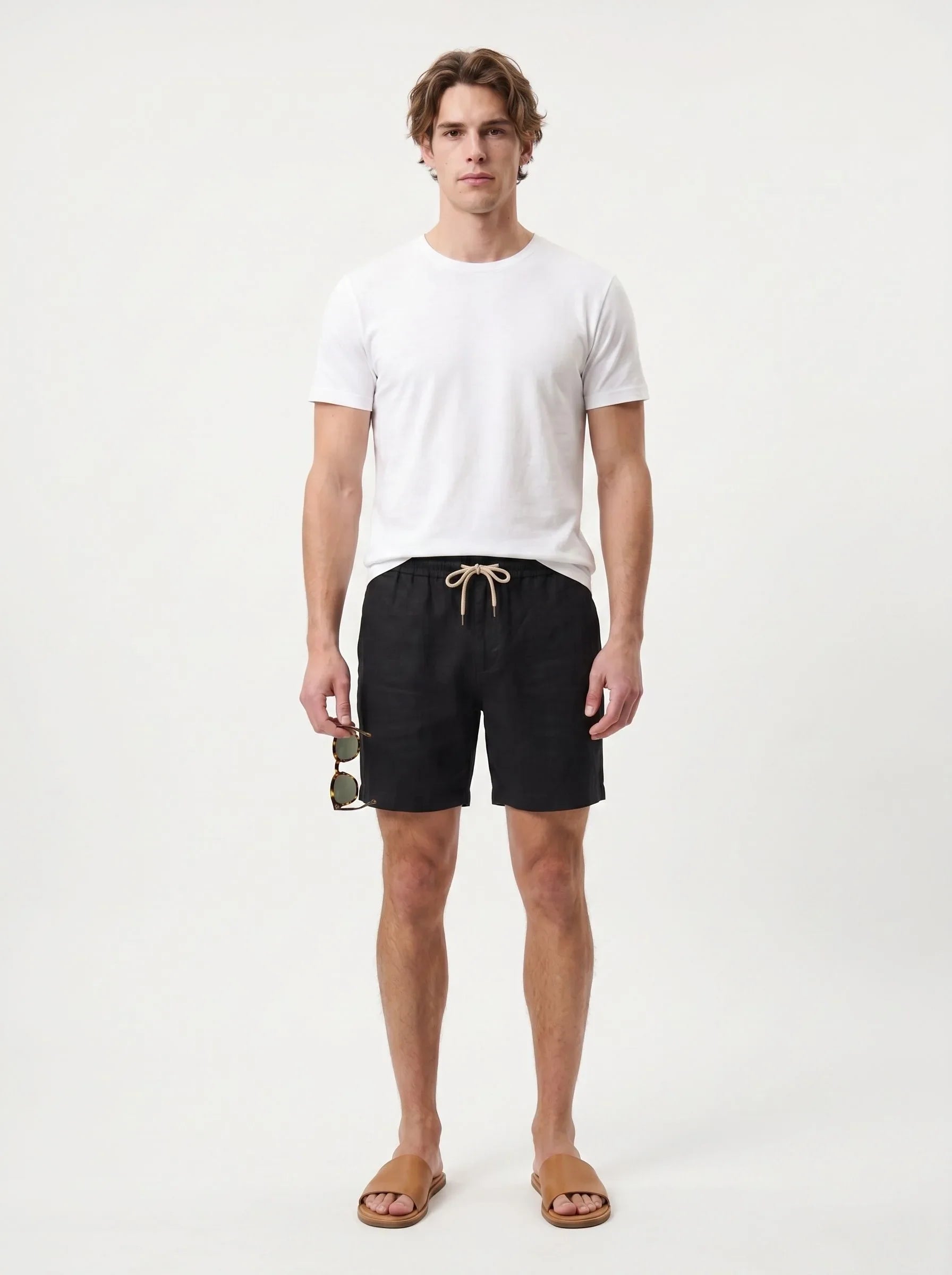 Legere Shorts aus 100 % europäischem Leinen — 2-Pack