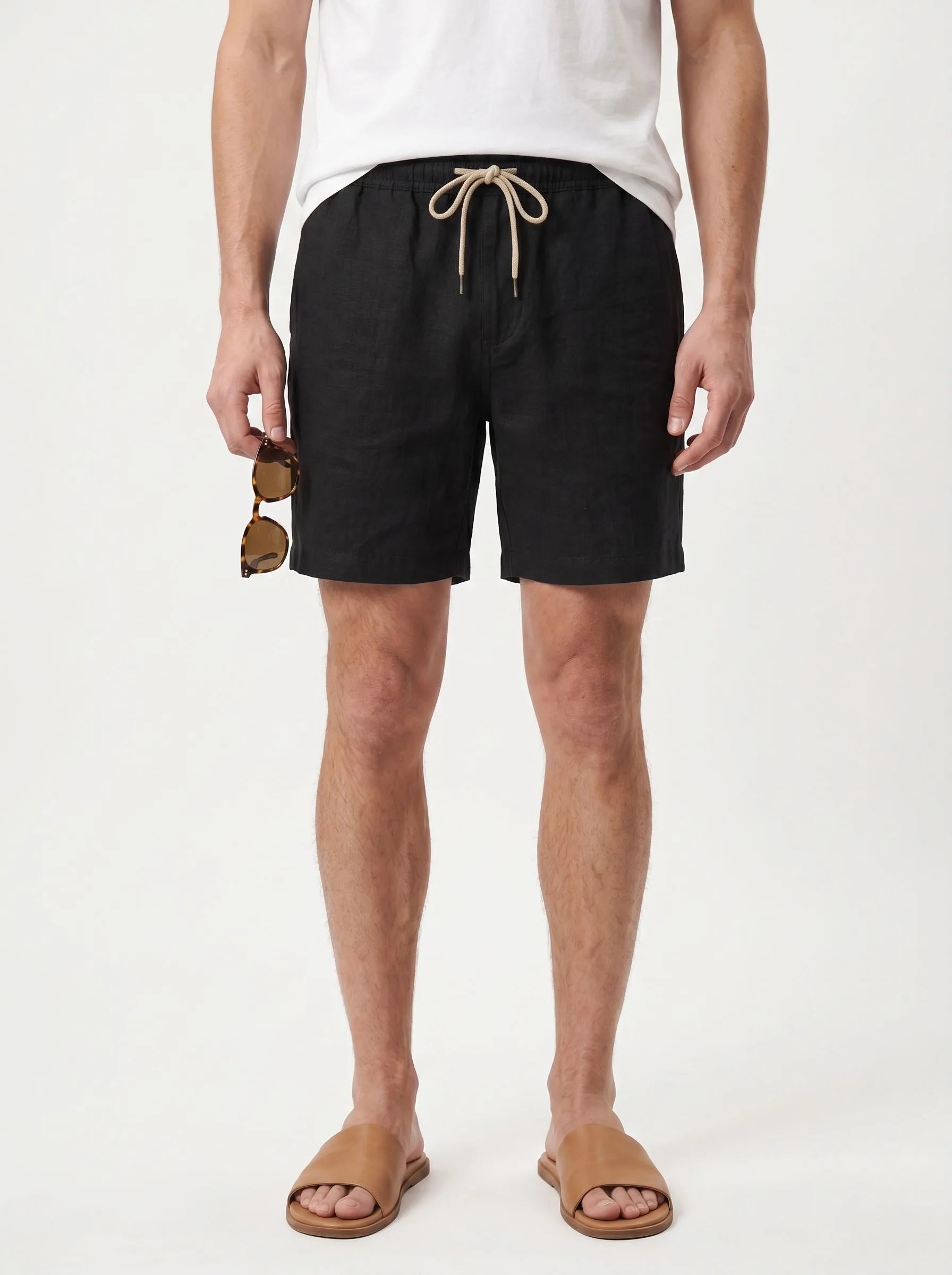 Legere Shorts aus 100 % europäischem Leinen