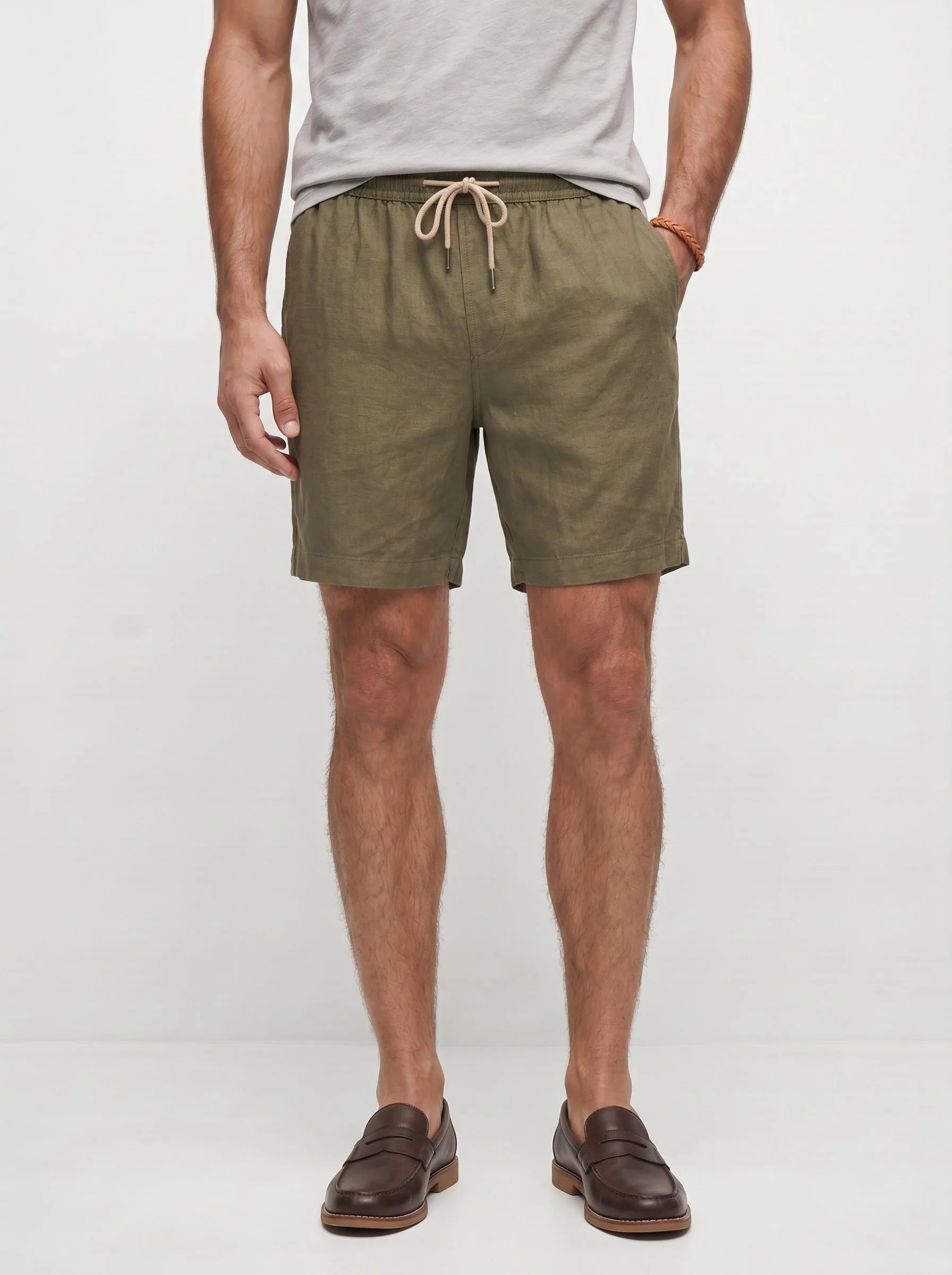 Legere Shorts aus 100 % europäischem Leinen