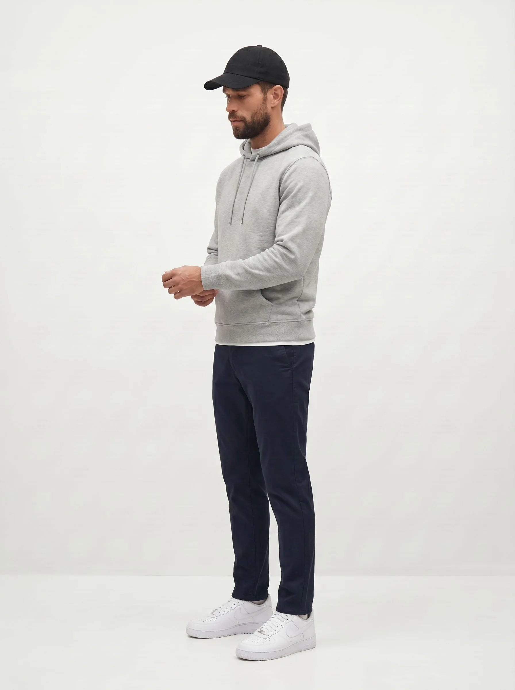 Felpa con cappuccio in cotone biologico