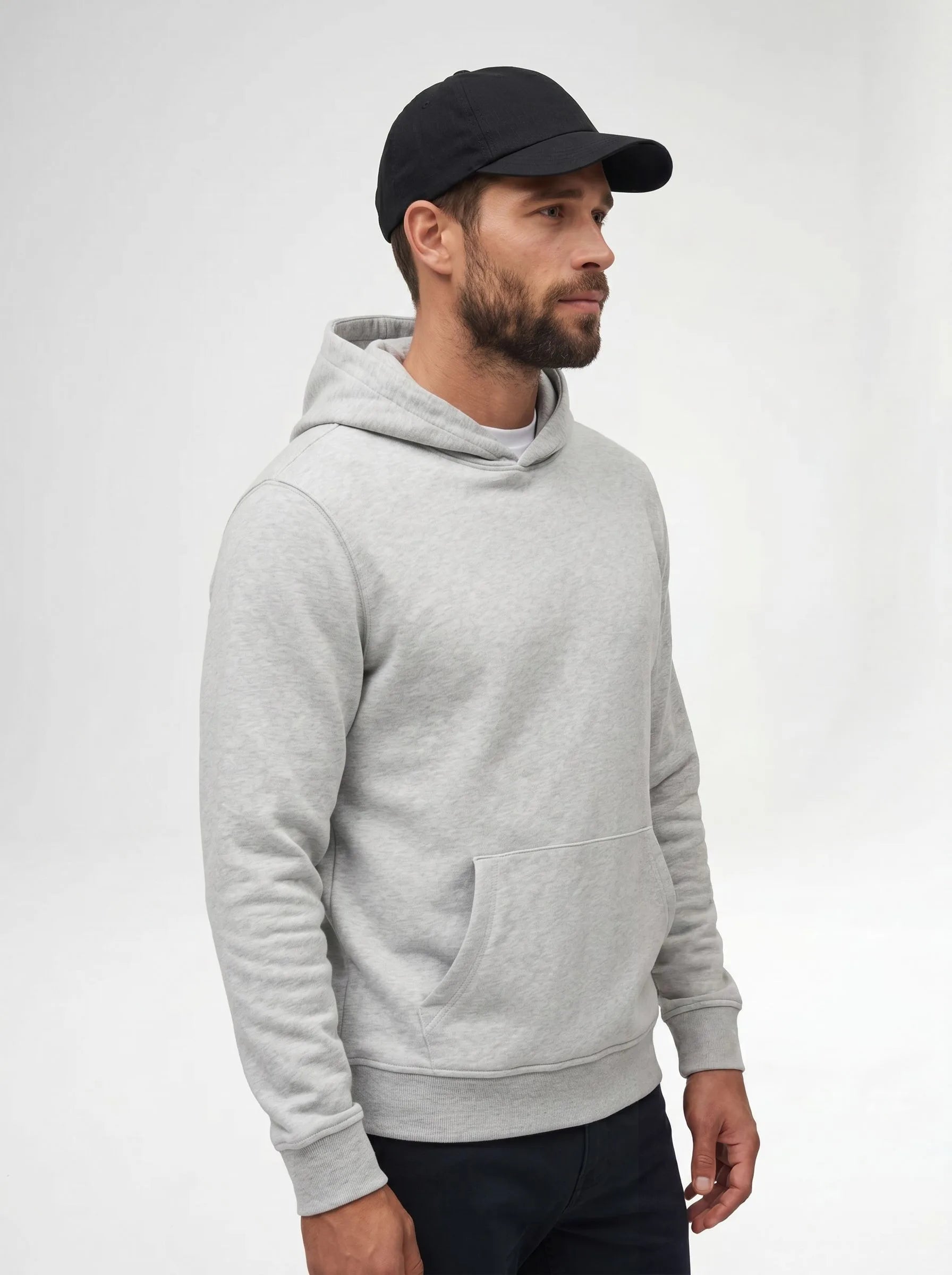 Felpa con cappuccio in cotone biologico