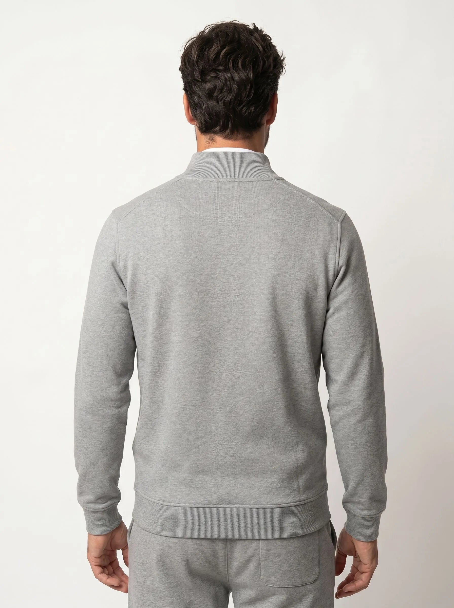 Bio-Baumwoll-Half-Zip-Pullover
