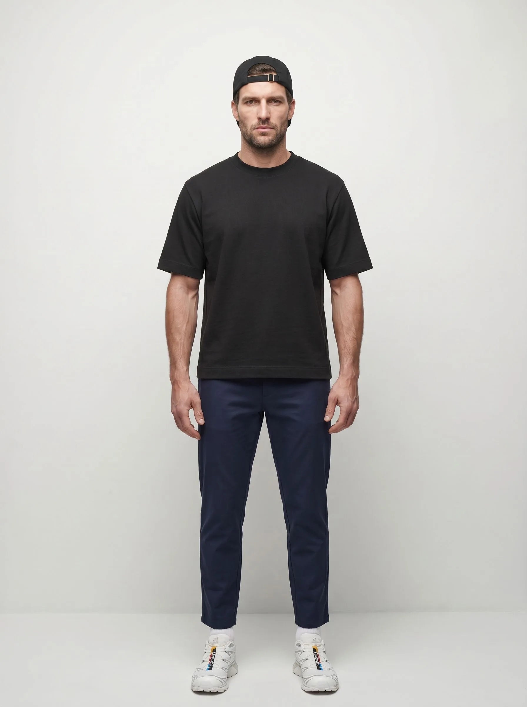 T-shirt girocollo pesante 100% cotone biologico