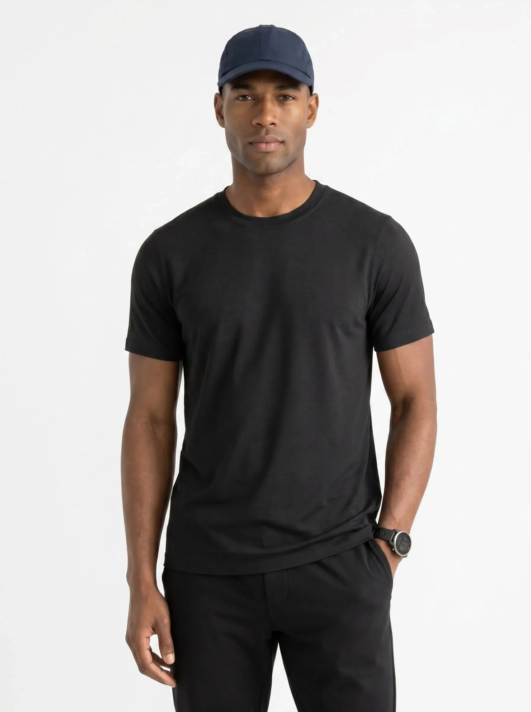 Camiseta de cuello redondo Active FlowBlend™ — Pack de 3