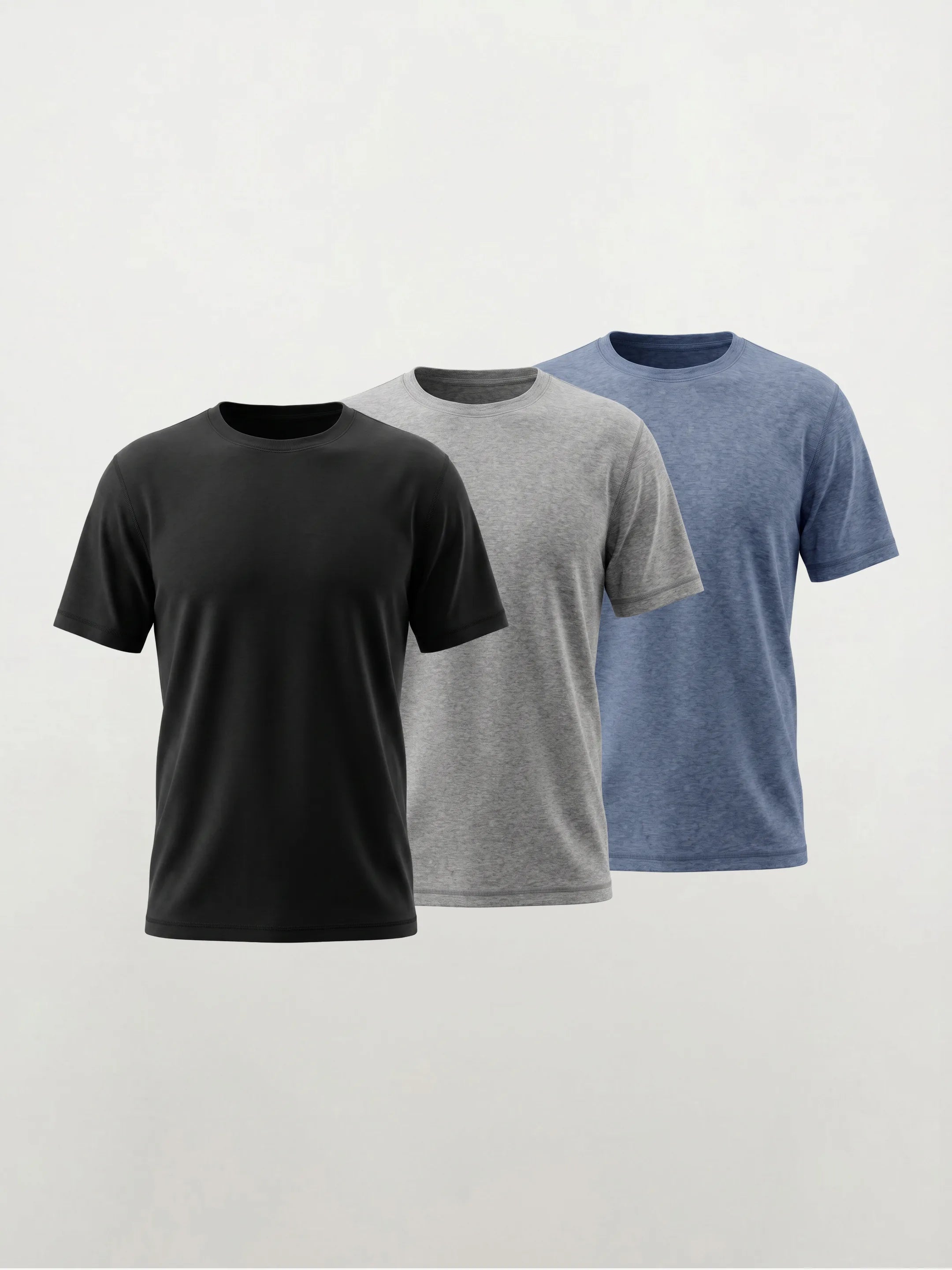 Camiseta de cuello redondo Active FlowBlend™ — Pack de 3