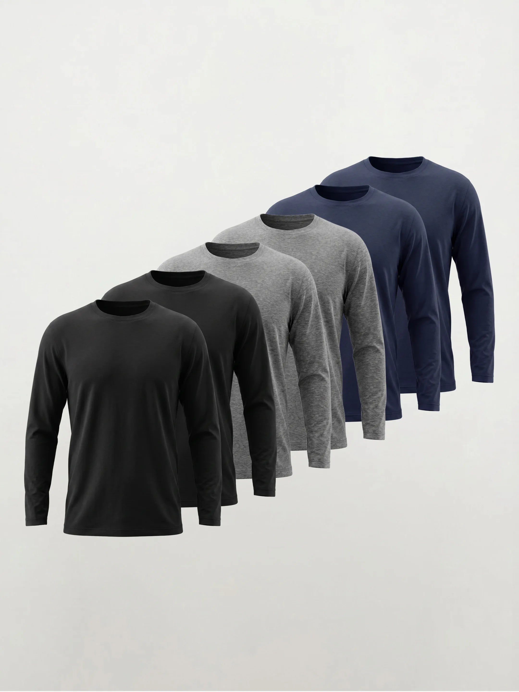 FlowBlend™ Active Long Sleeve Crew — 6-Pack